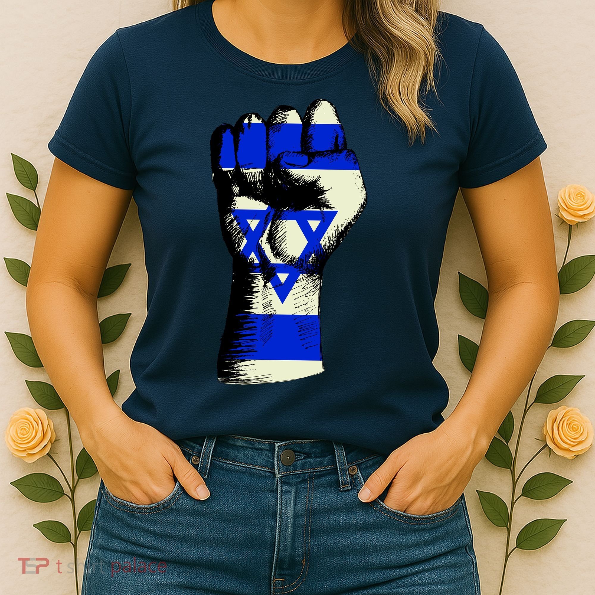 Israel Flag Fist Women's T-Shirt