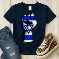 Israel Flag Fist Women's T-Shirt thumb 3