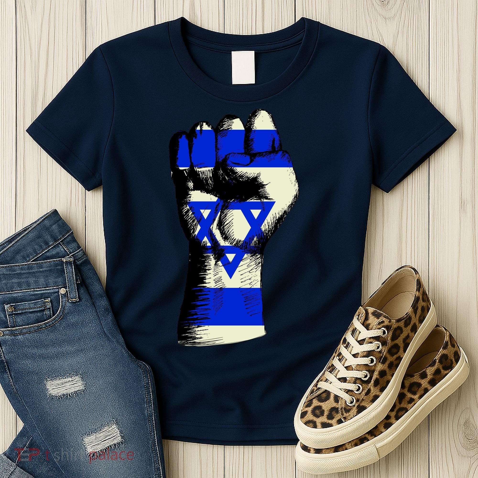 Israel Flag Fist Women's T-Shirt