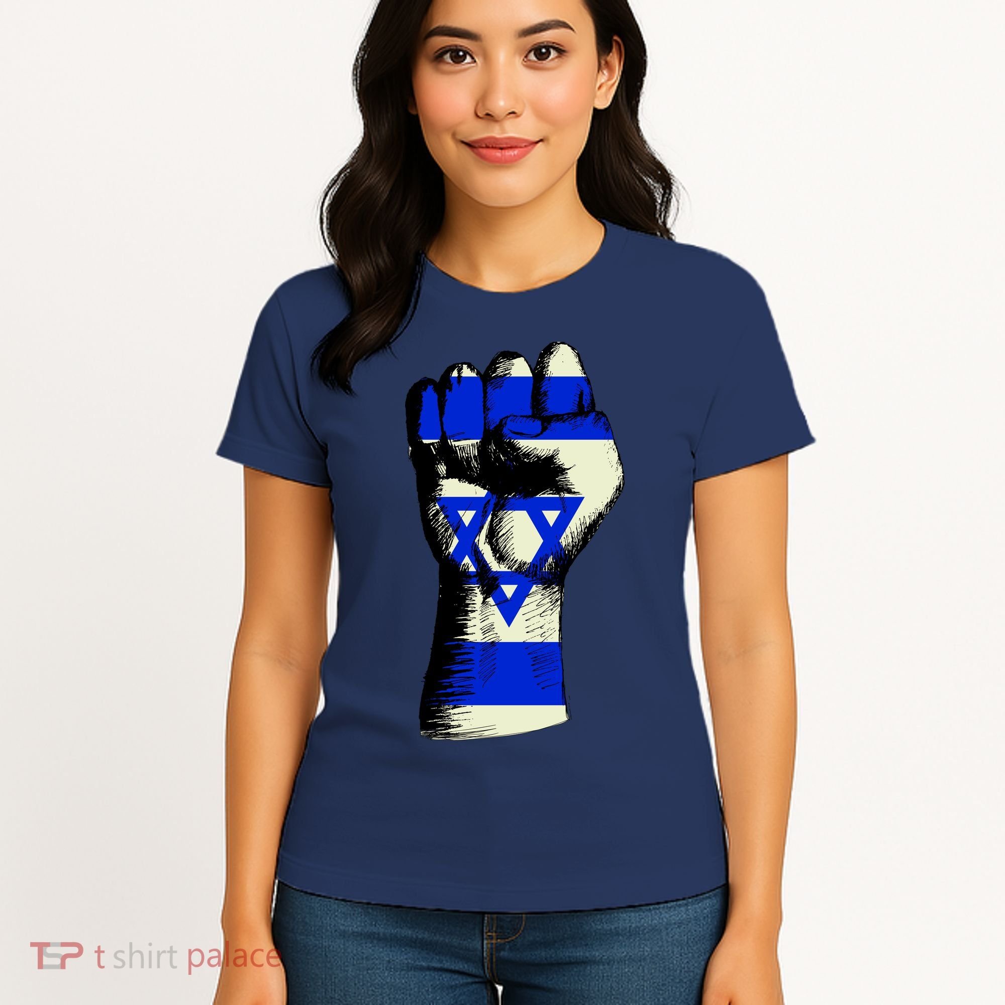 Israel Flag Fist Women's T-Shirt