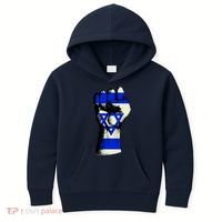 Israel Flag Fist Kids Hoodie thumb 0