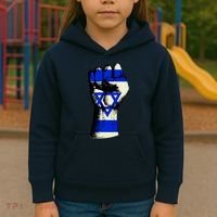Israel Flag Fist Kids Hoodie thumb 3