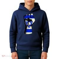 Israel Flag Fist Kids Hoodie thumb 4