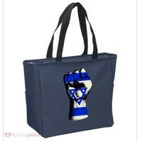 Israel Flag Fist Tote Bag thumb 2