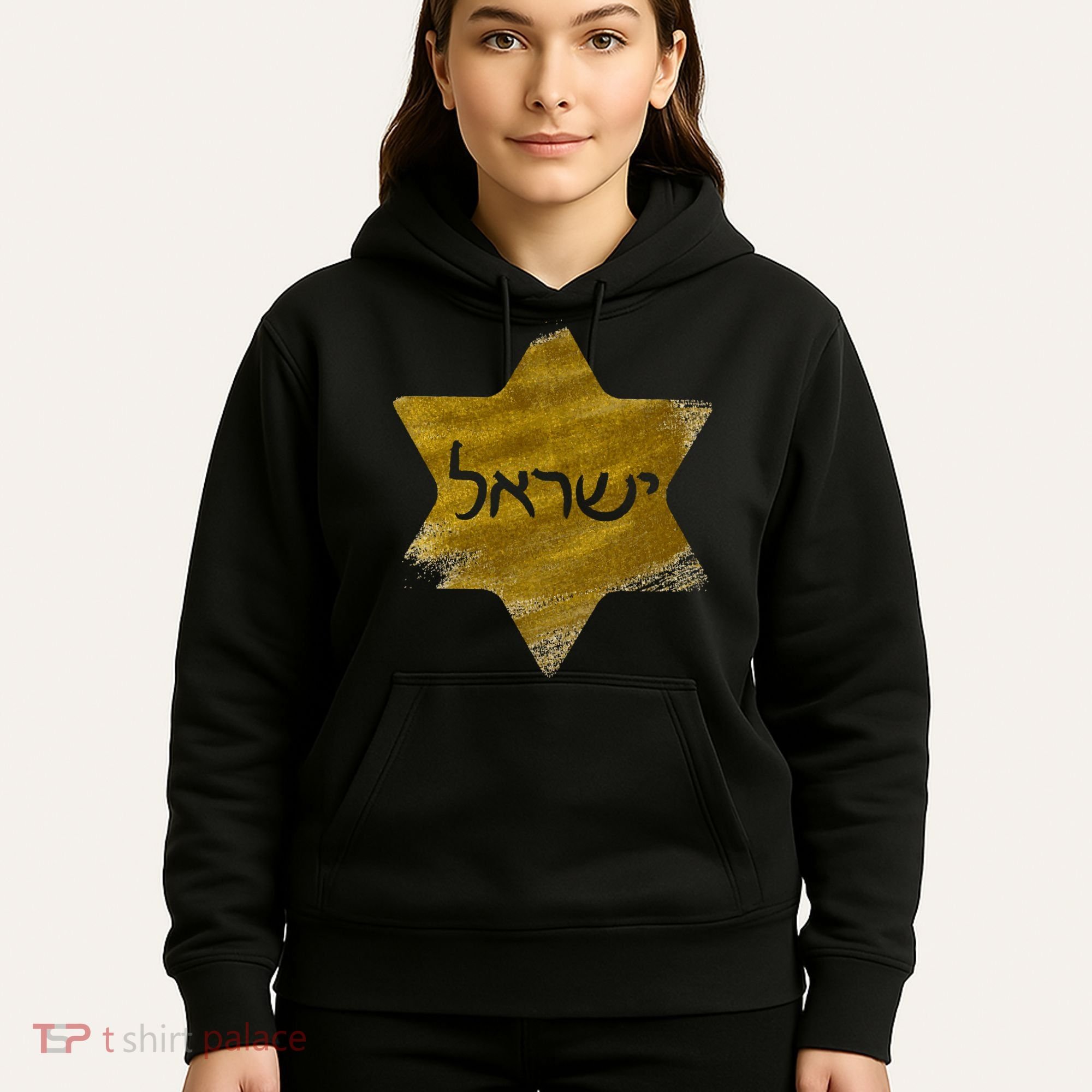 Israel Gold Abstract Hoodie