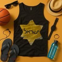Israel Gold Abstract Tank Top thumb 4