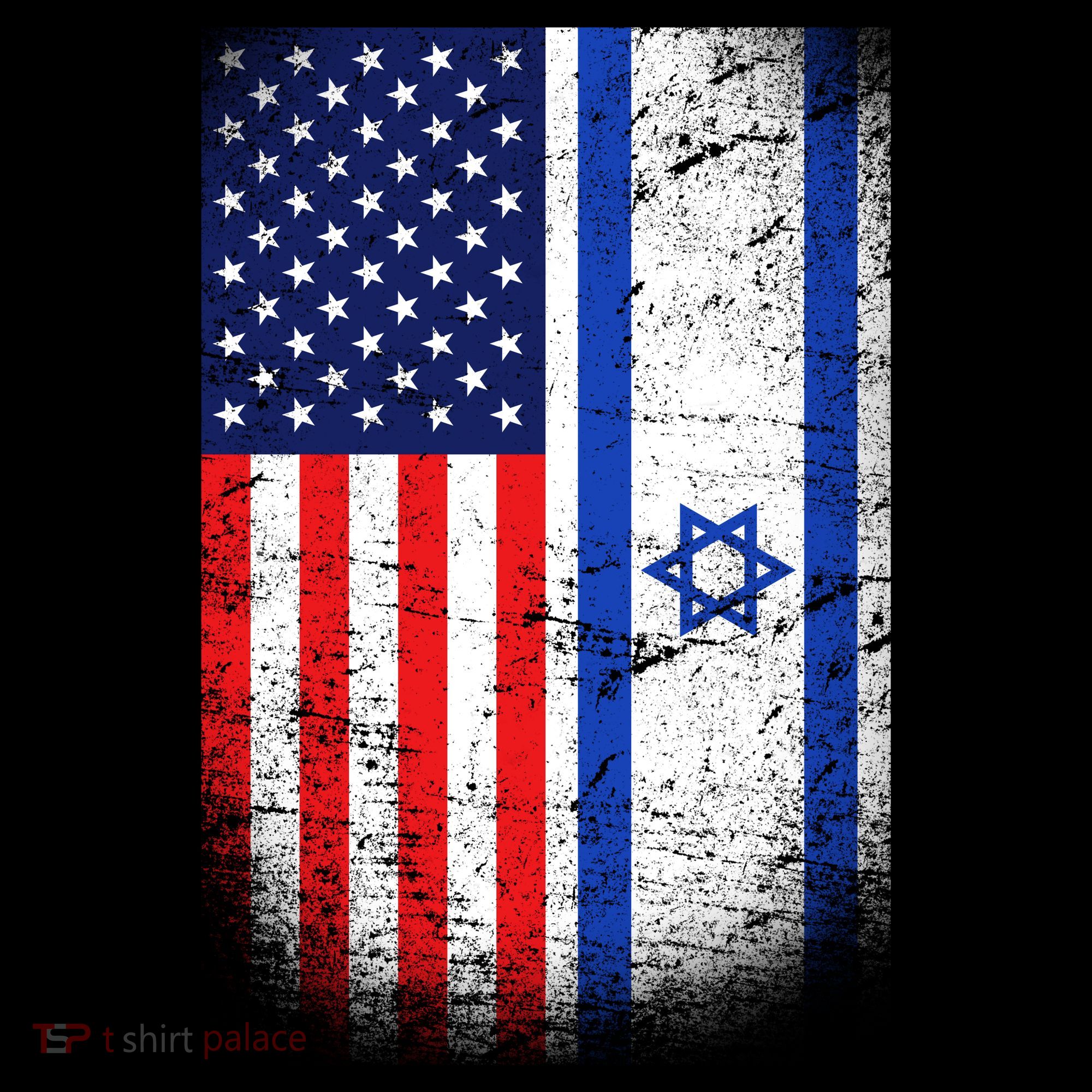 Israel Jewish American Flag Coffee Mug