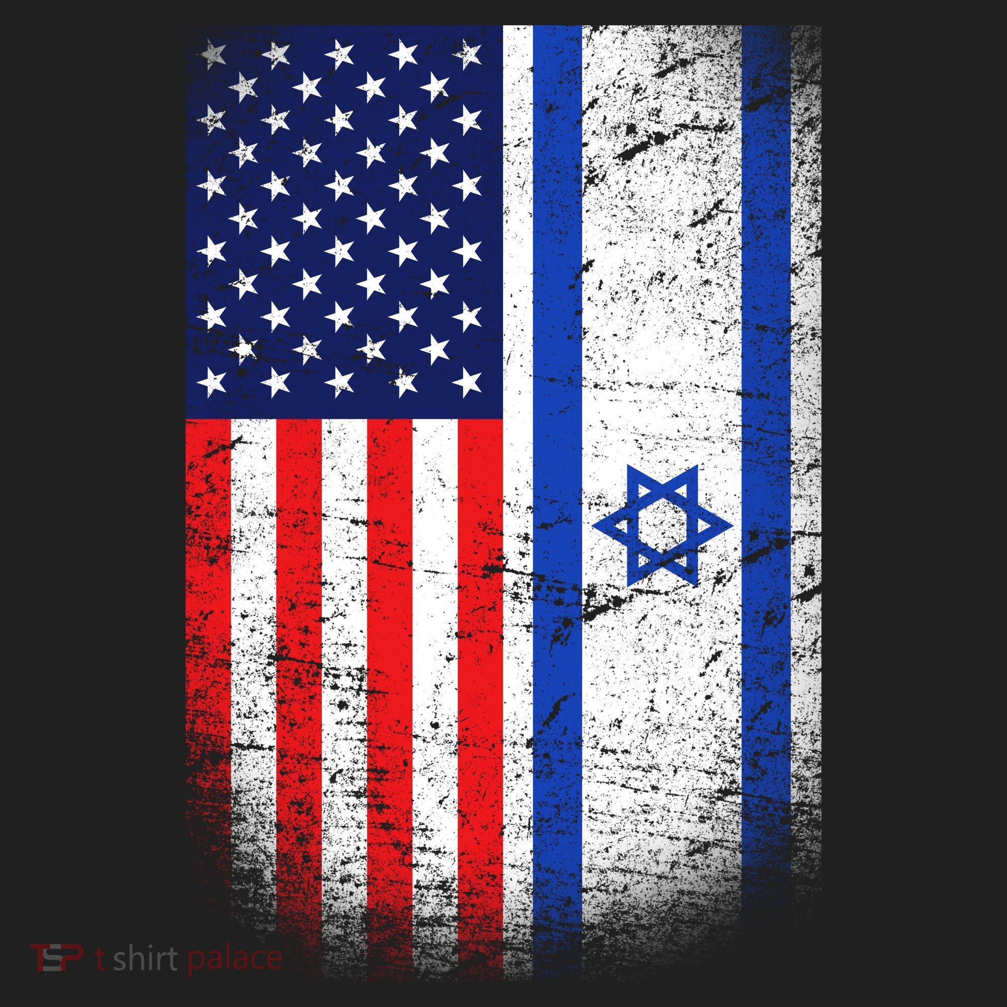 Israel Jewish American Flag Tumbler