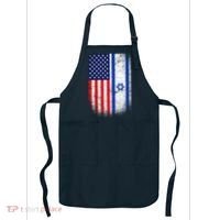 Israel Jewish American Flag Apron thumb 0