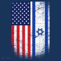 Israel Jewish American Flag Women's Hoodie thumb 2