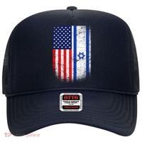 Israel Jewish American Flag Hat thumb 0
