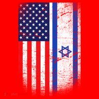 Israel Jewish American Flag Santa Hat thumb 1
