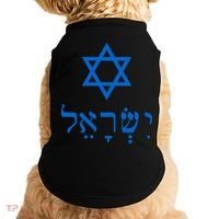 Israel Star Of David In Hebrew Doggie Tank thumb 0