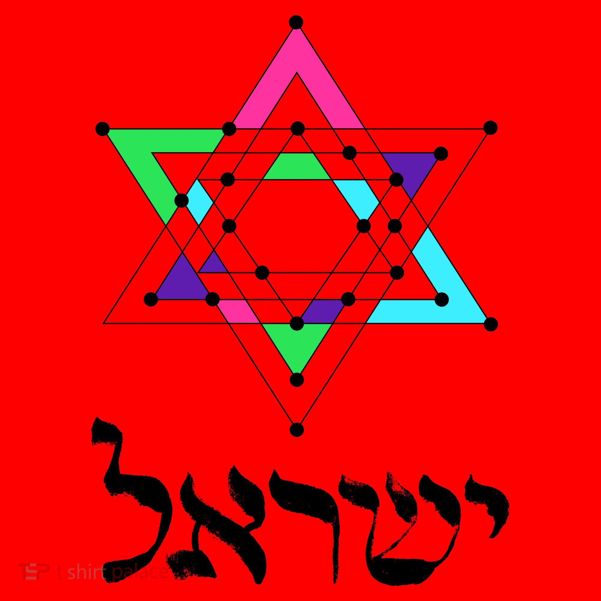 Israel Star Of David Sacred Geometry Santa Hat