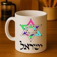 Israel Star Of David Sacred Geometry Coffee Mug thumb 4