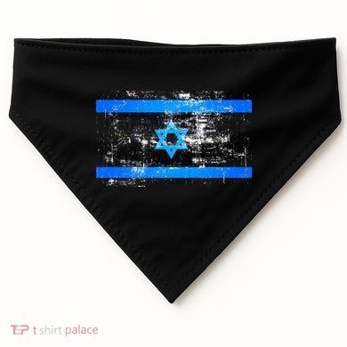 Israel Vintage Flag USA-Made Doggie Bandana