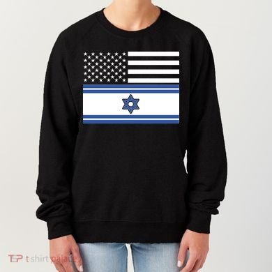 Israeli American Flag Women's Sweatshirt