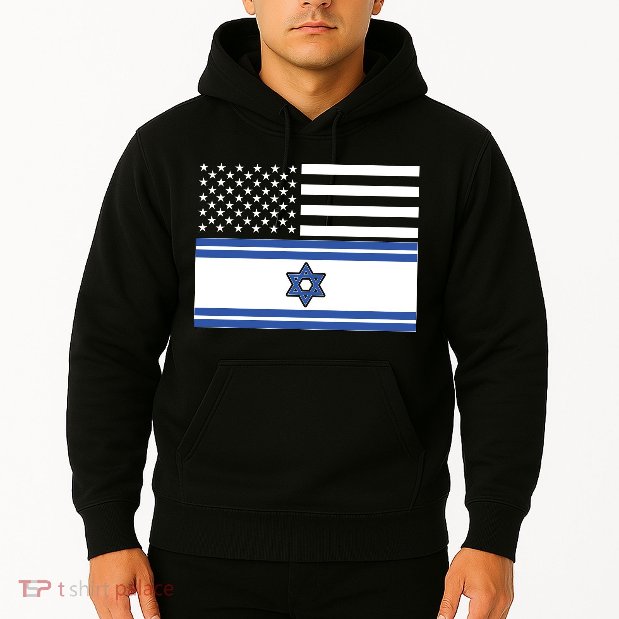 Israeli American Flag Hoodie