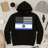 Israeli American Flag Hoodie thumb 3