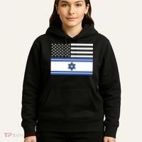 Israeli American Flag Hoodie thumb 5