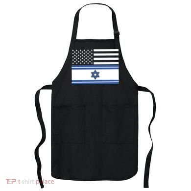 Israeli American Flag Apron