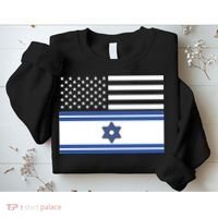 Israeli American Flag Sweatshirt thumb 2