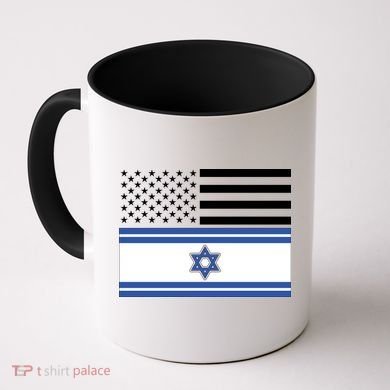 Israeli American Flag Coffee Mug