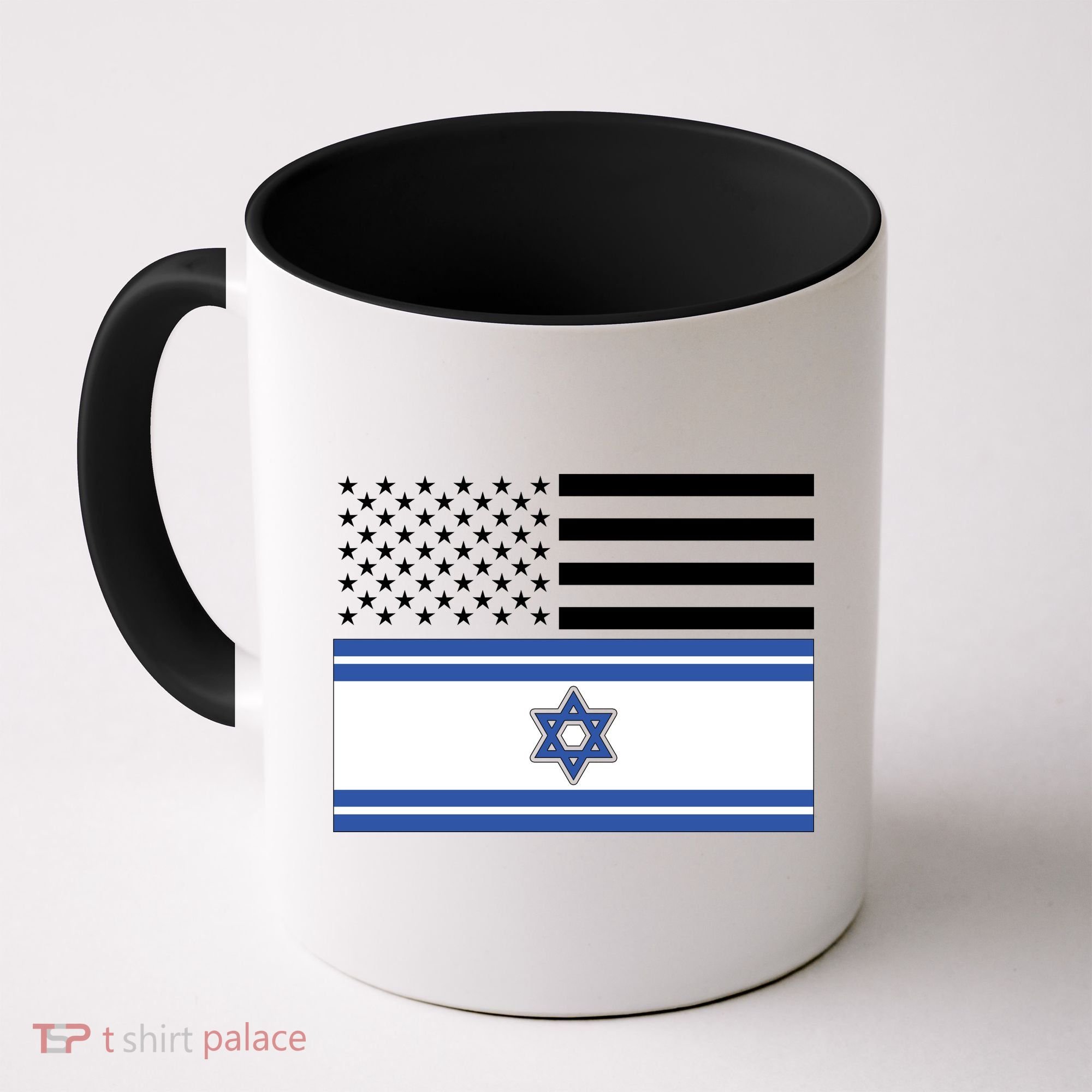 Israeli American Flag Coffee Mug