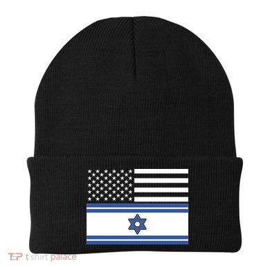 Israeli American Flag Beanie