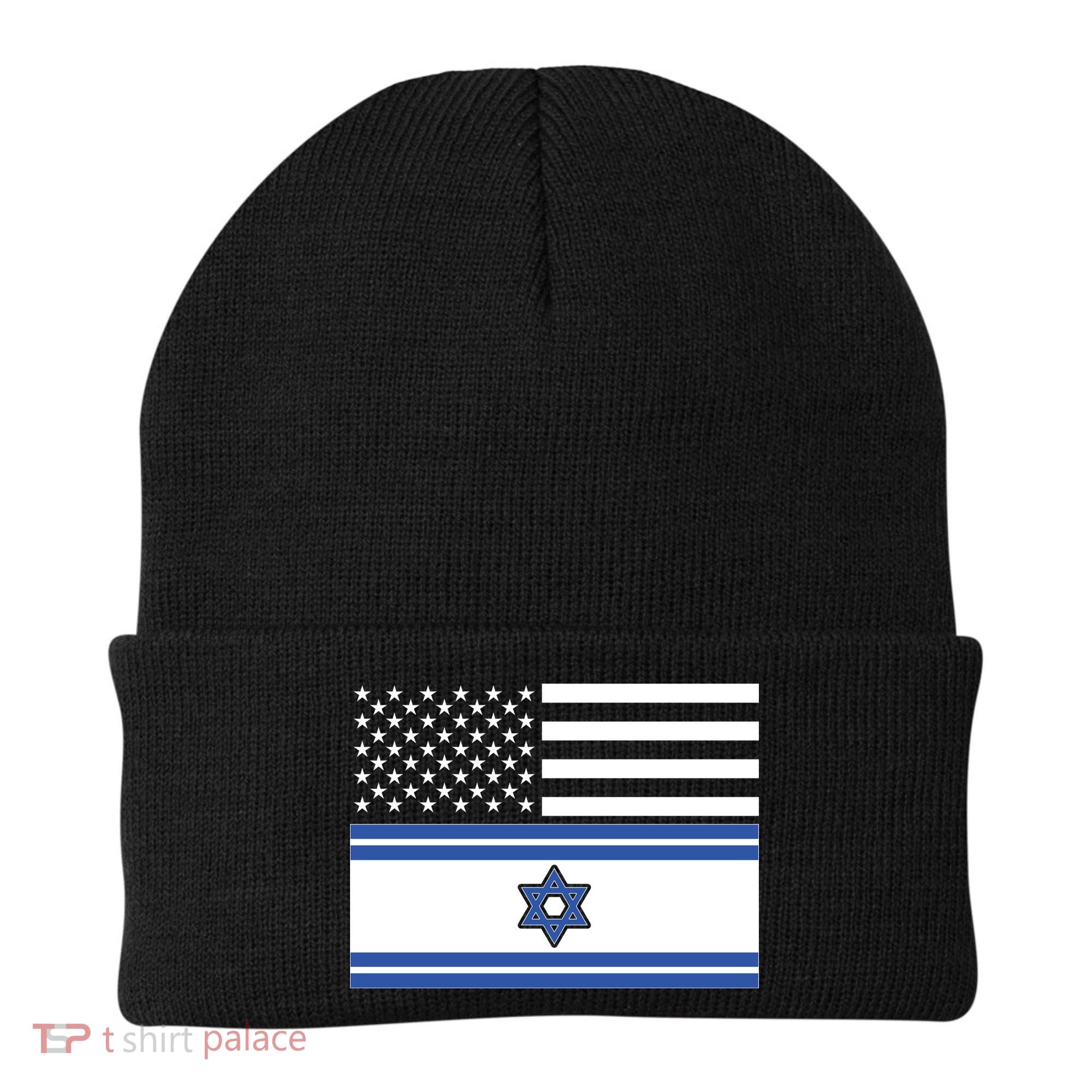 Israeli American Flag Beanie
