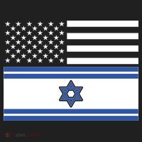 Israeli American Flag Beanie thumb 2