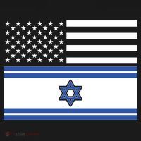 Israeli American Flag Pajama Set thumb 2