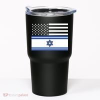 Israeli American Flag Tumbler thumb 0