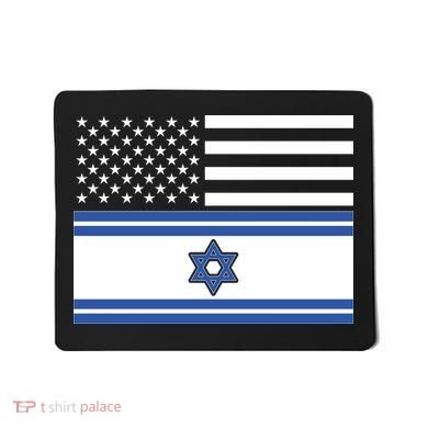 Israeli American Flag Mousepad