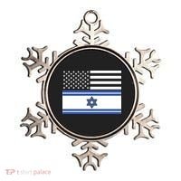 Israeli American Flag Ornament thumb 0