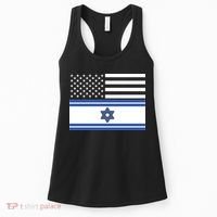 Israeli American Flag Women's Tank Top thumb 0