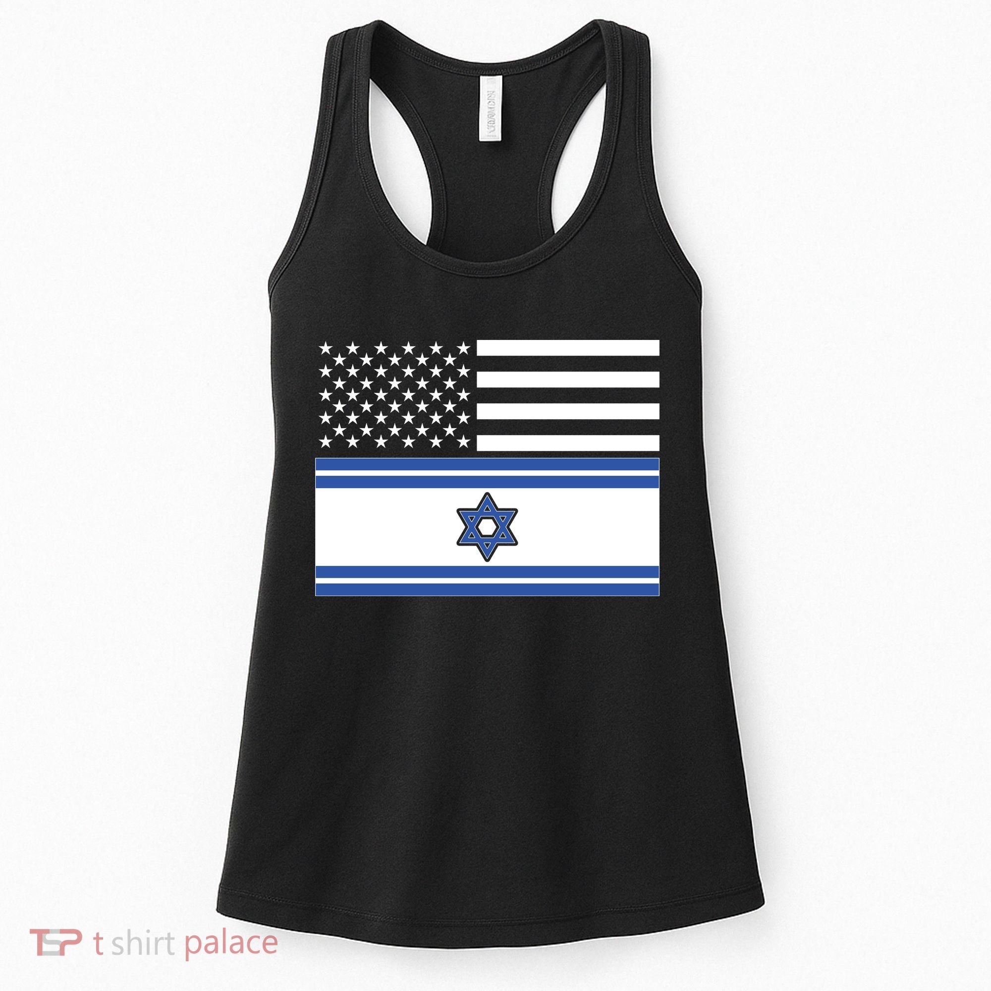 Israeli American Flag Women's Tank Top