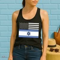 Israeli American Flag Women's Tank Top thumb 2