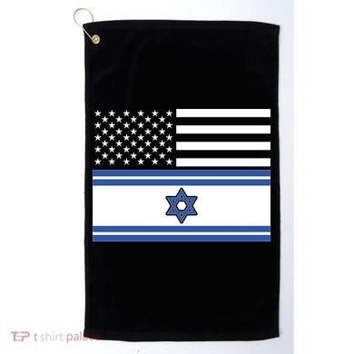 Israeli American Flag Golf Towel