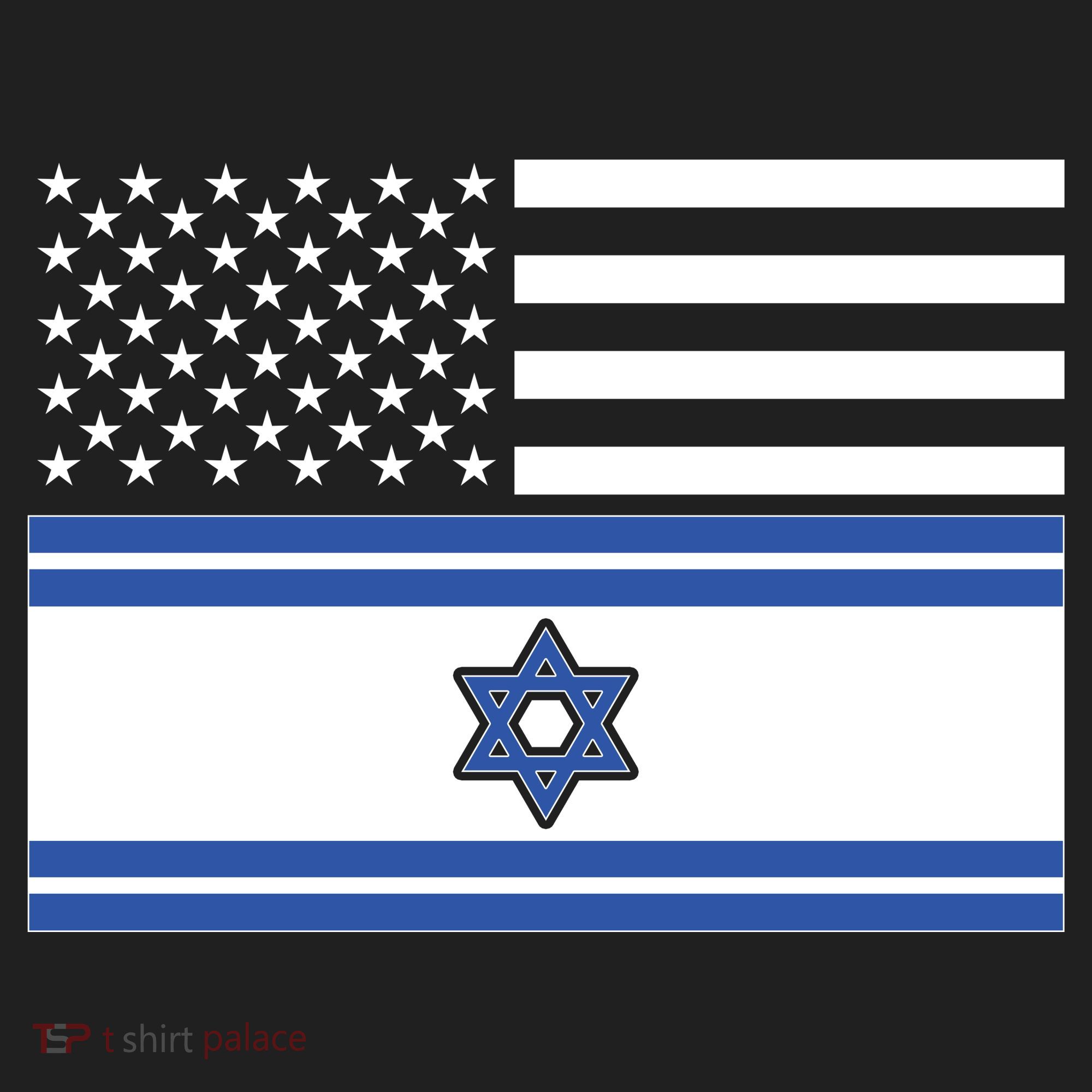 Israeli American Flag Golf Towel