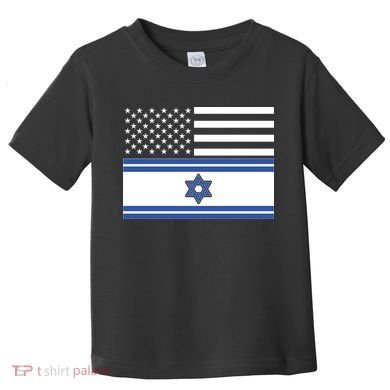Israeli American Flag Toddler T-Shirt