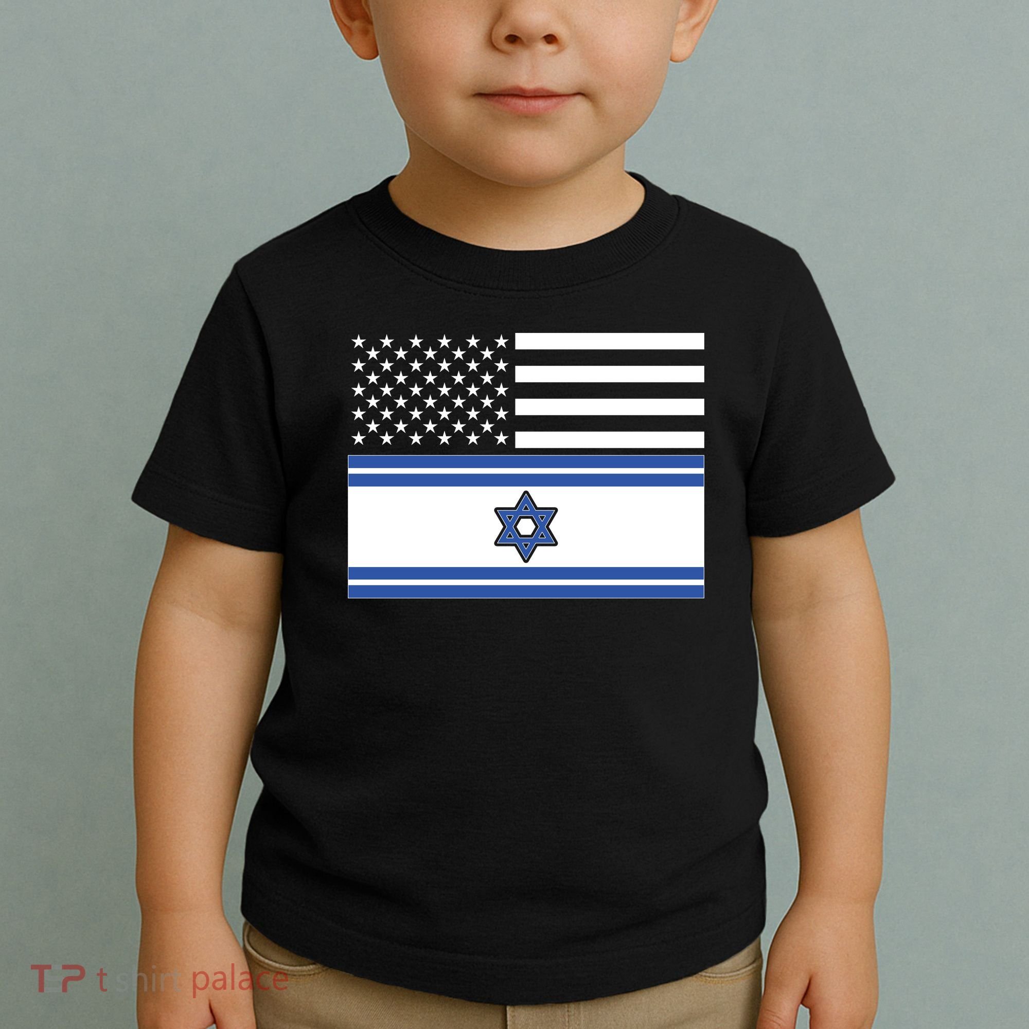 Israeli American Flag Toddler T-Shirt
