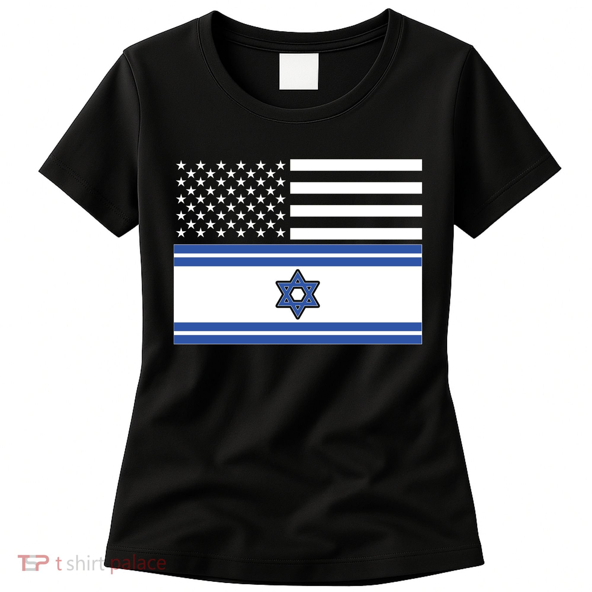Israeli American Flag Women's T-Shirt