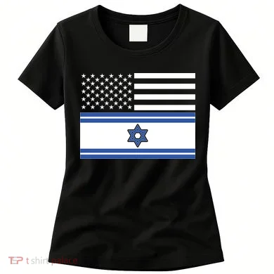 Israeli American Flag Women's T-Shirt