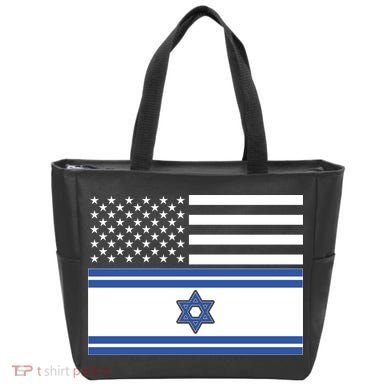 Israeli American Flag Tote Bag