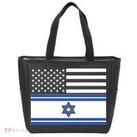 Israeli American Flag Tote Bag thumb 0