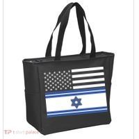Israeli American Flag Tote Bag thumb 2