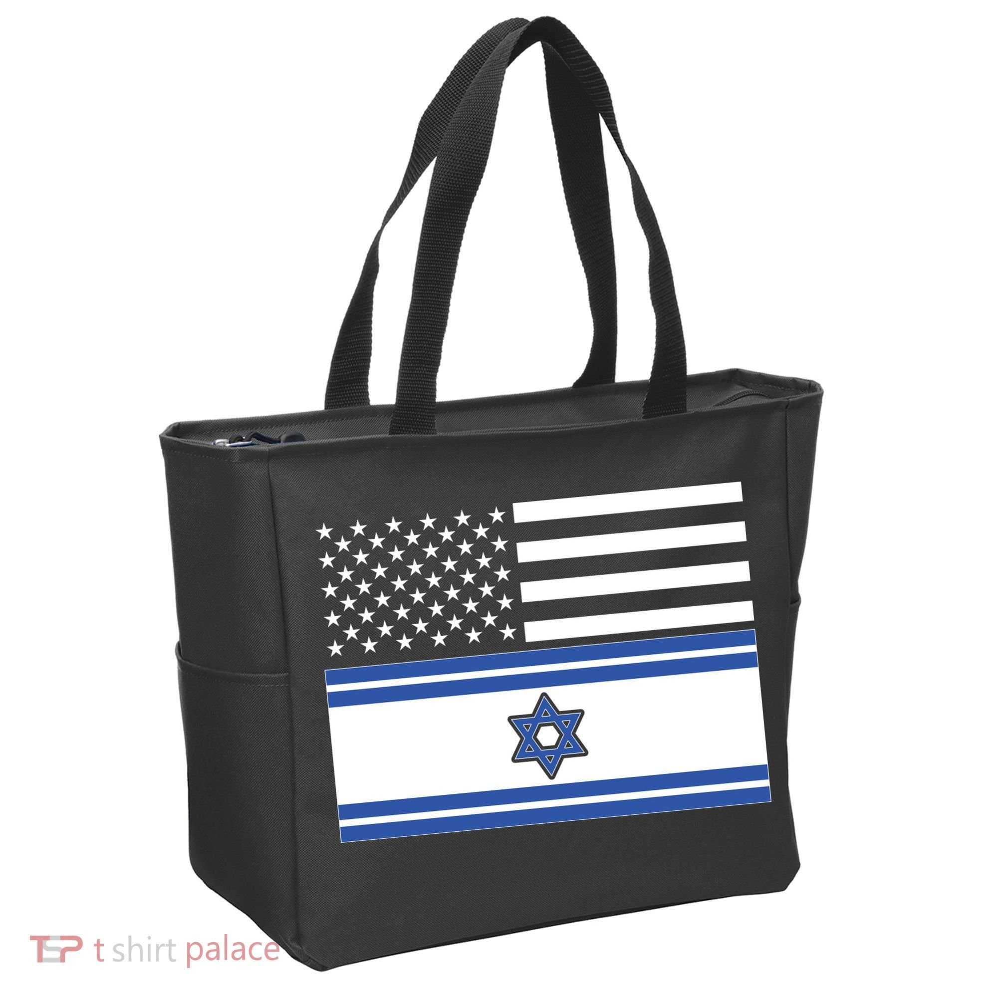Israeli American Flag Tote Bag