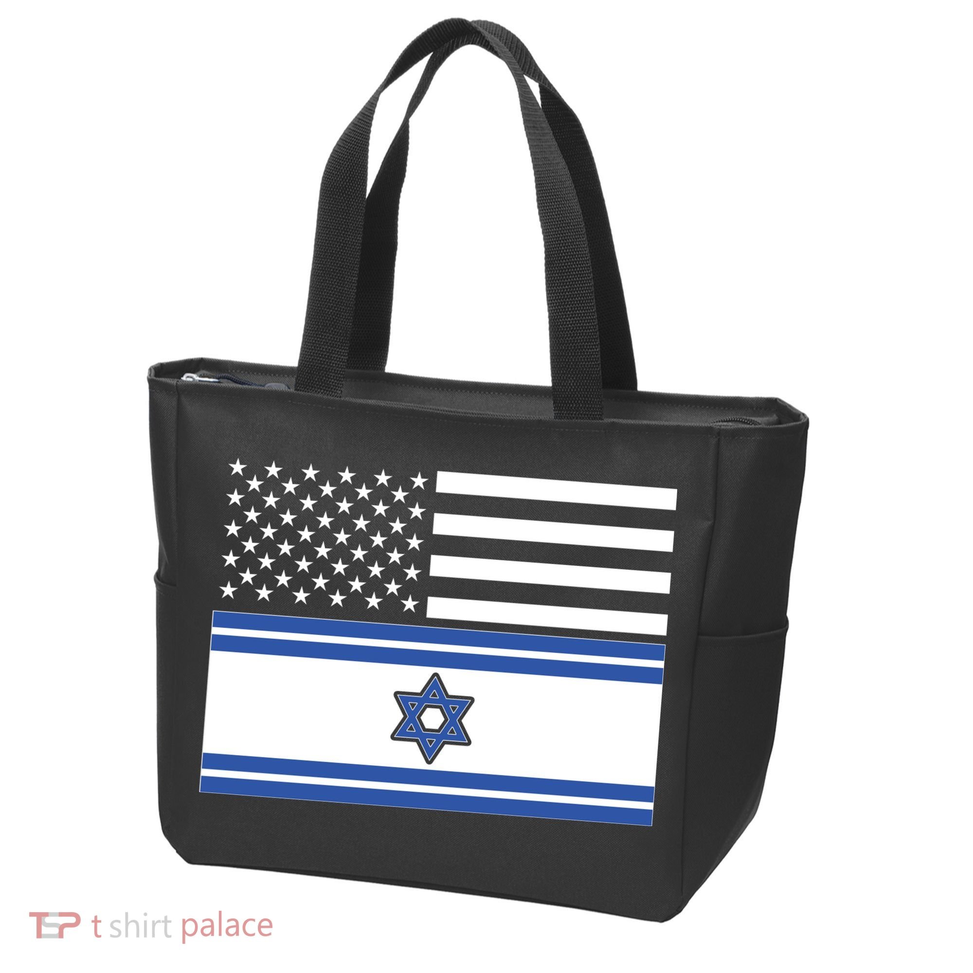 Israeli American Flag Tote Bag