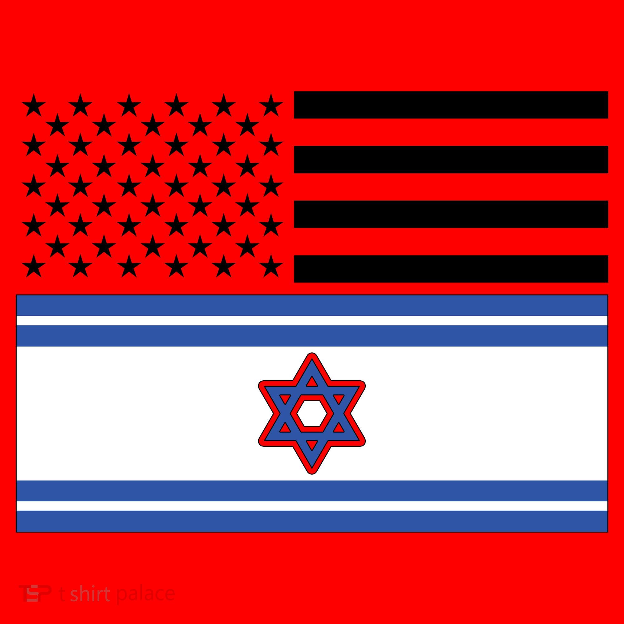 Israeli American Flag Santa Hat